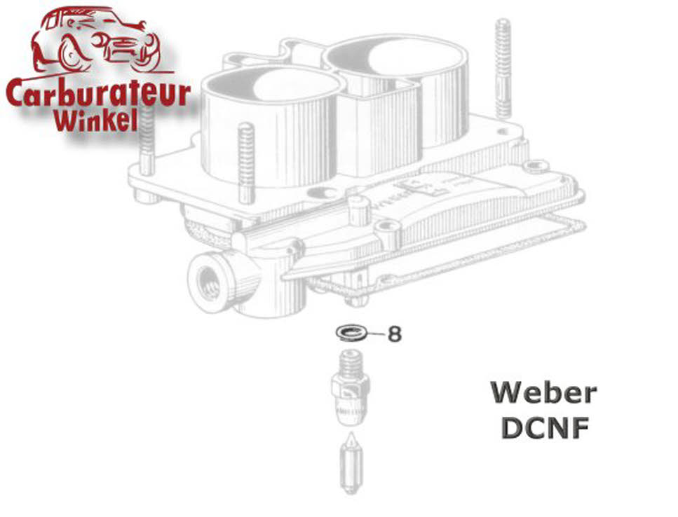 83102 100 Aluminium Afdichtring Voor Vlotternaald Voor Weber DCNF