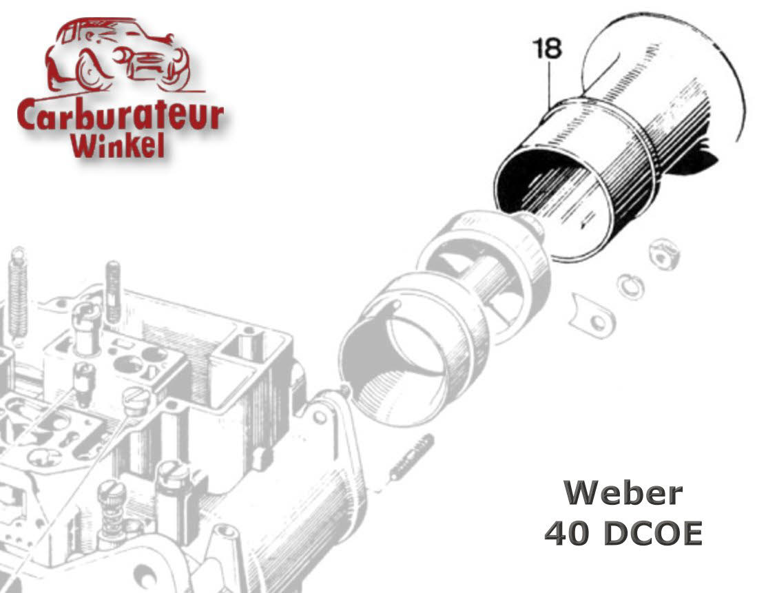 16 Mm Lange Aanzuigkelk Voor Weber DCOE40 Carburateur Slot In Type